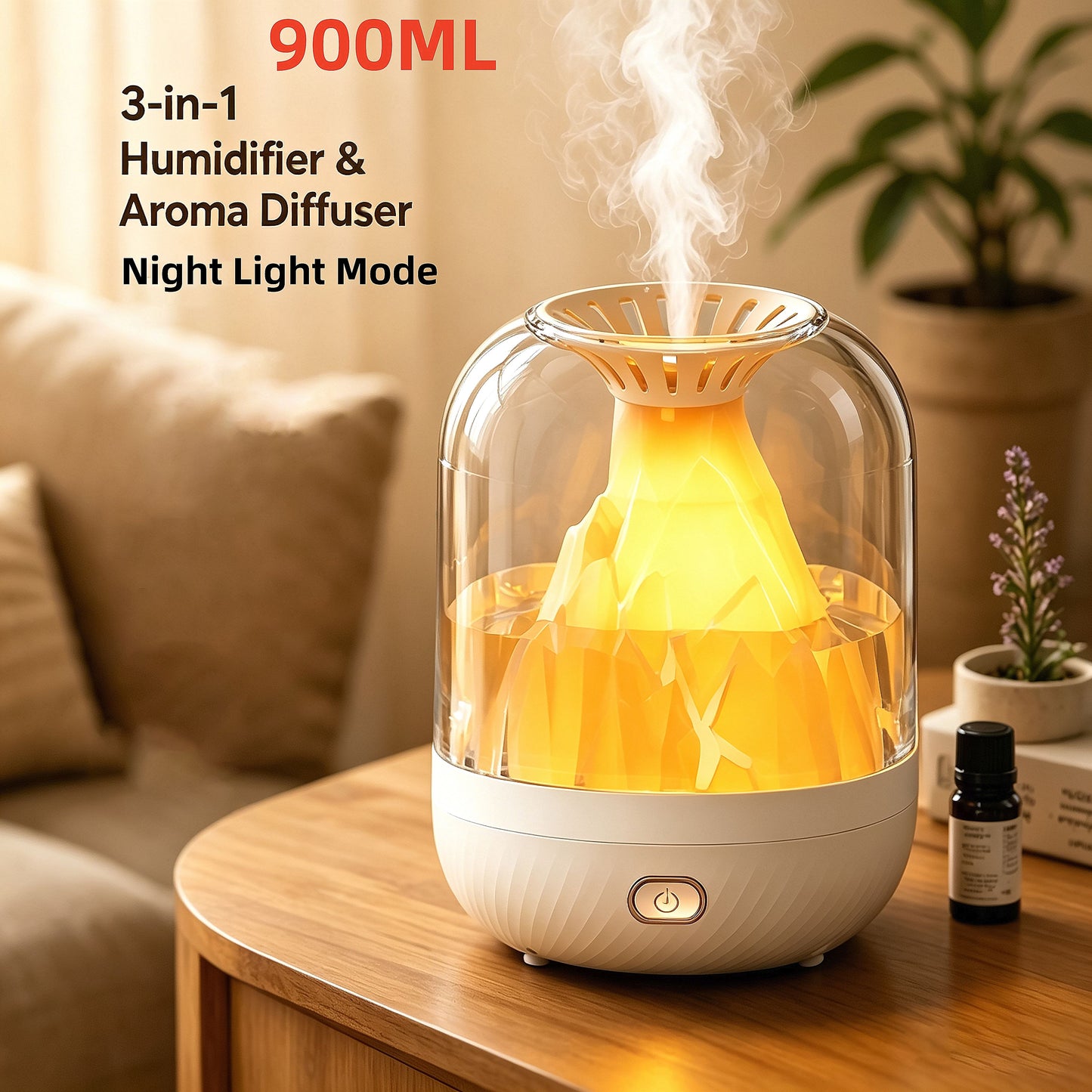 Volcano Flame Aroma Diffuser & Humidifier