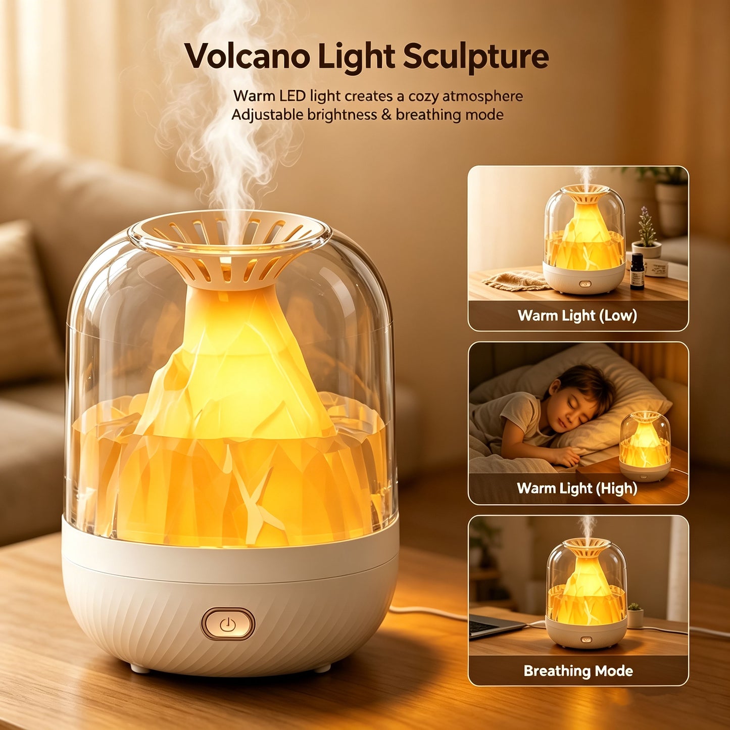 Volcano Flame Aroma Diffuser & Humidifier