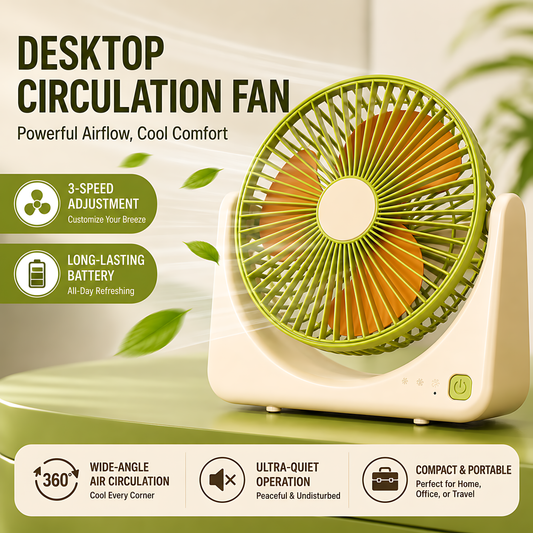 Portable USB Mini Desk Fan