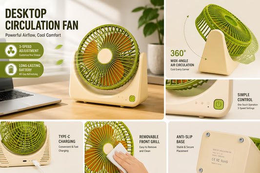 Portable USB Mini Desk Fan