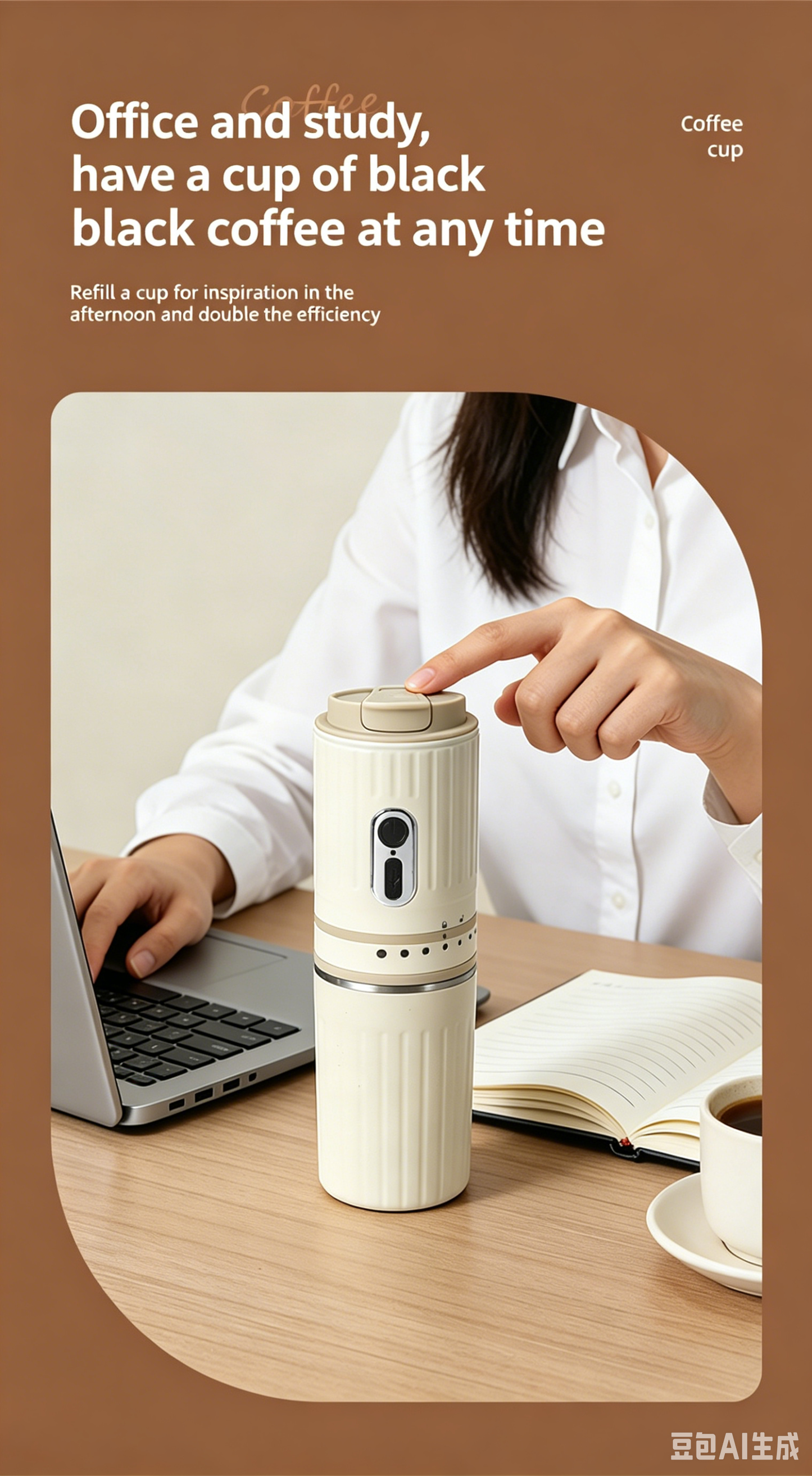 Portable Electric Coffee Maker with Grinder