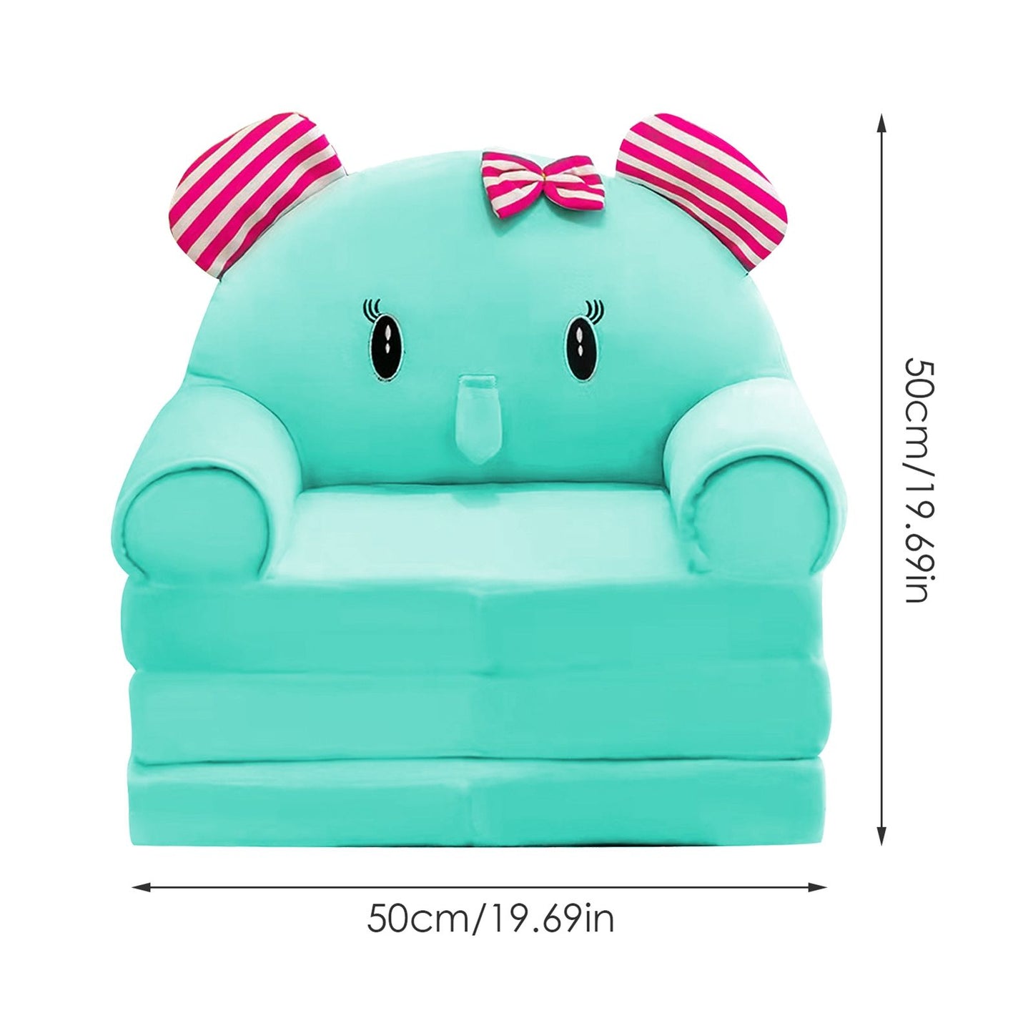 Kids 2-in-1 Foldable Sofa Chair - Style 1