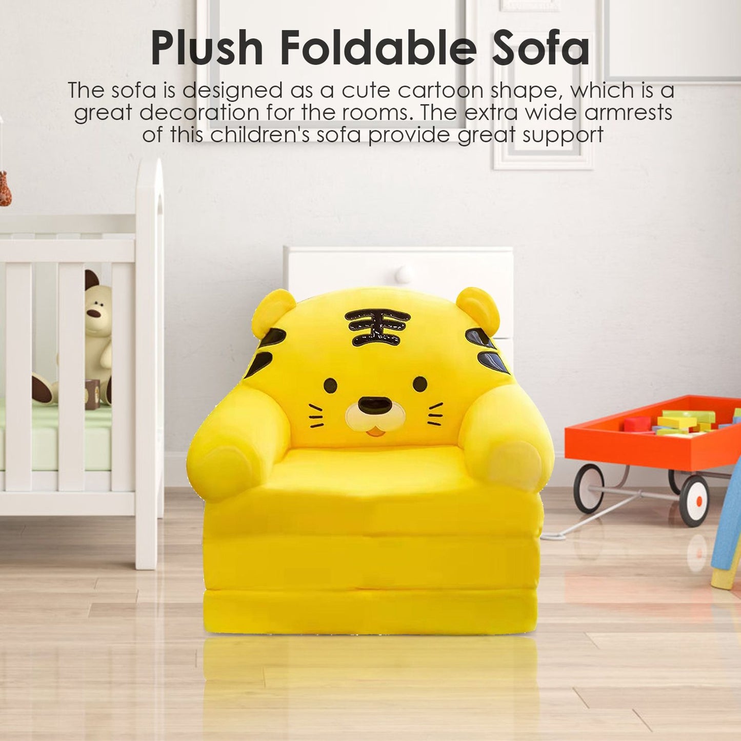 Kids 2-in-1 Foldable Sofa Chair - Style 1