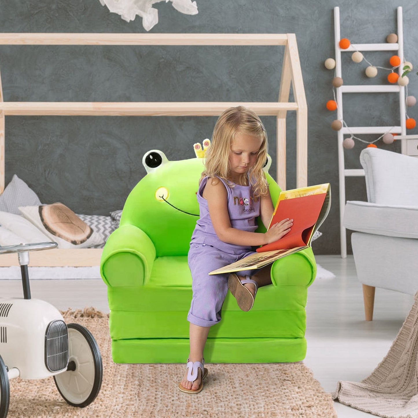 Kids 2-in-1 Foldable Sofa Chair - Style 2
