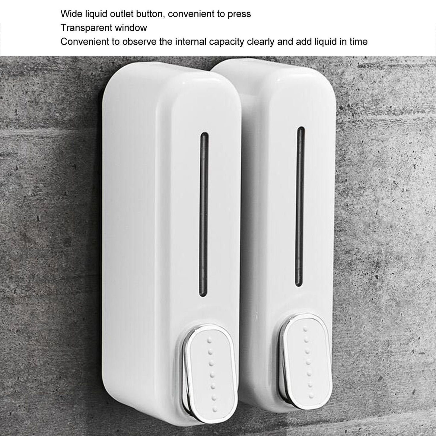 Wall-Mounted Soap Dispenser 300ml - White