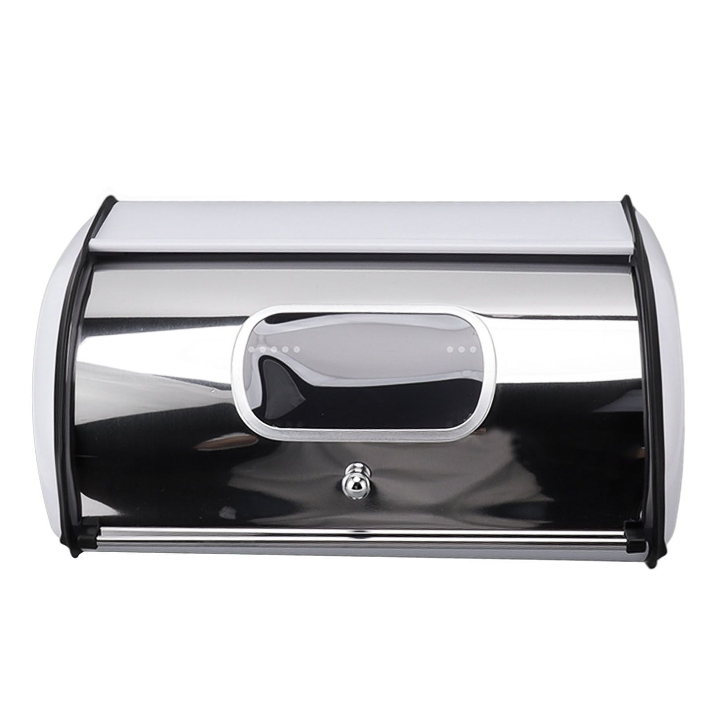 Bread Bin Bread Box Bread Holder Storage Container With Small Window for Kitchen Countertop White