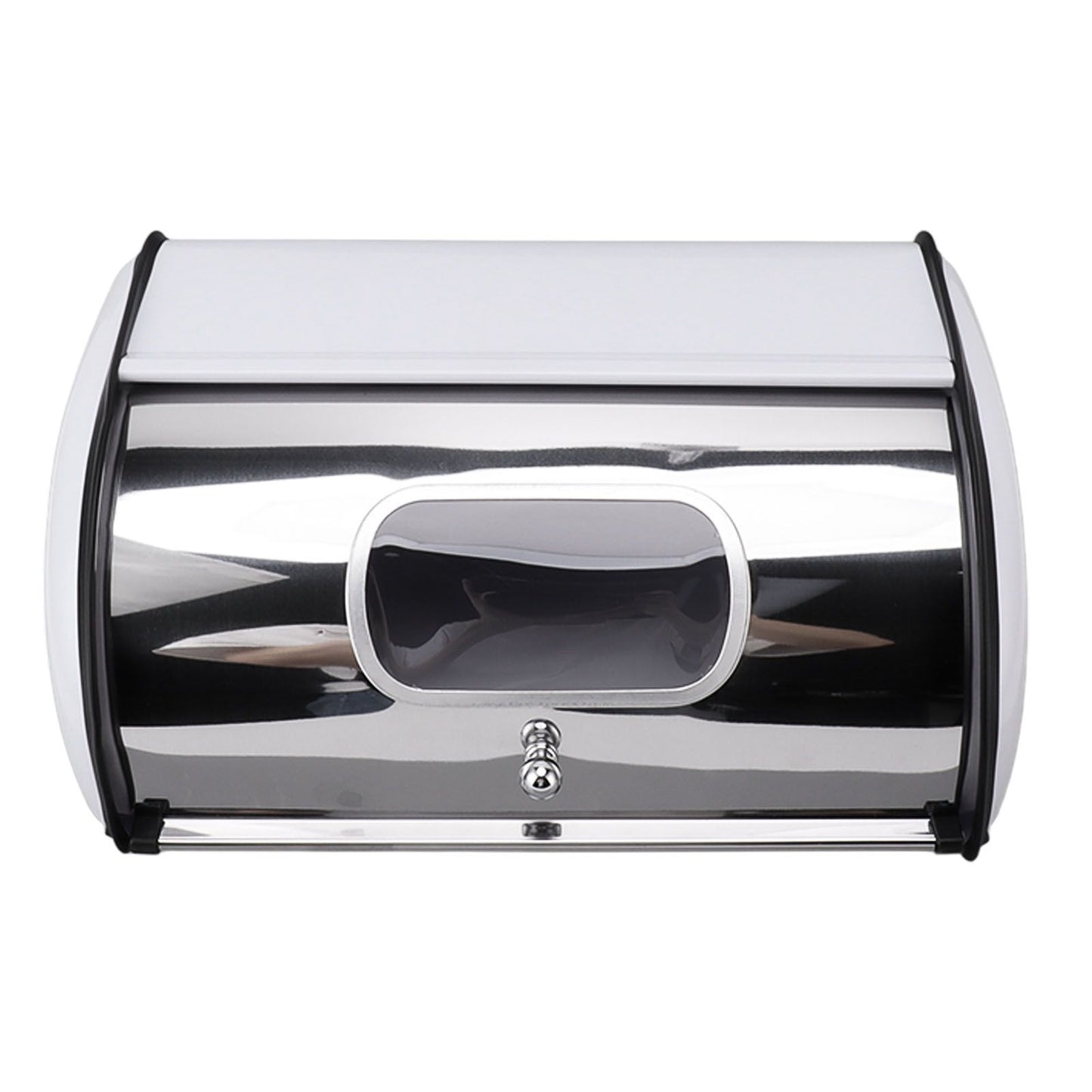 Bread Bin Bread Box Bread Holder Storage Container With Small Window for Kitchen Countertop White