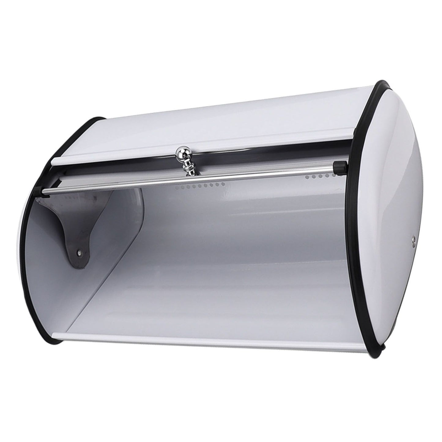 Bread Bin Bread Box Bread Holder Storage Container With Small Window for Kitchen Countertop White