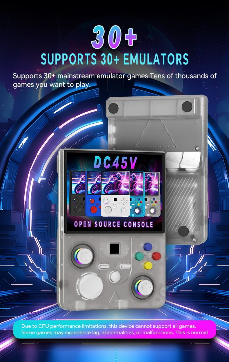 DC45V Retro Handheld Game Console - Blue