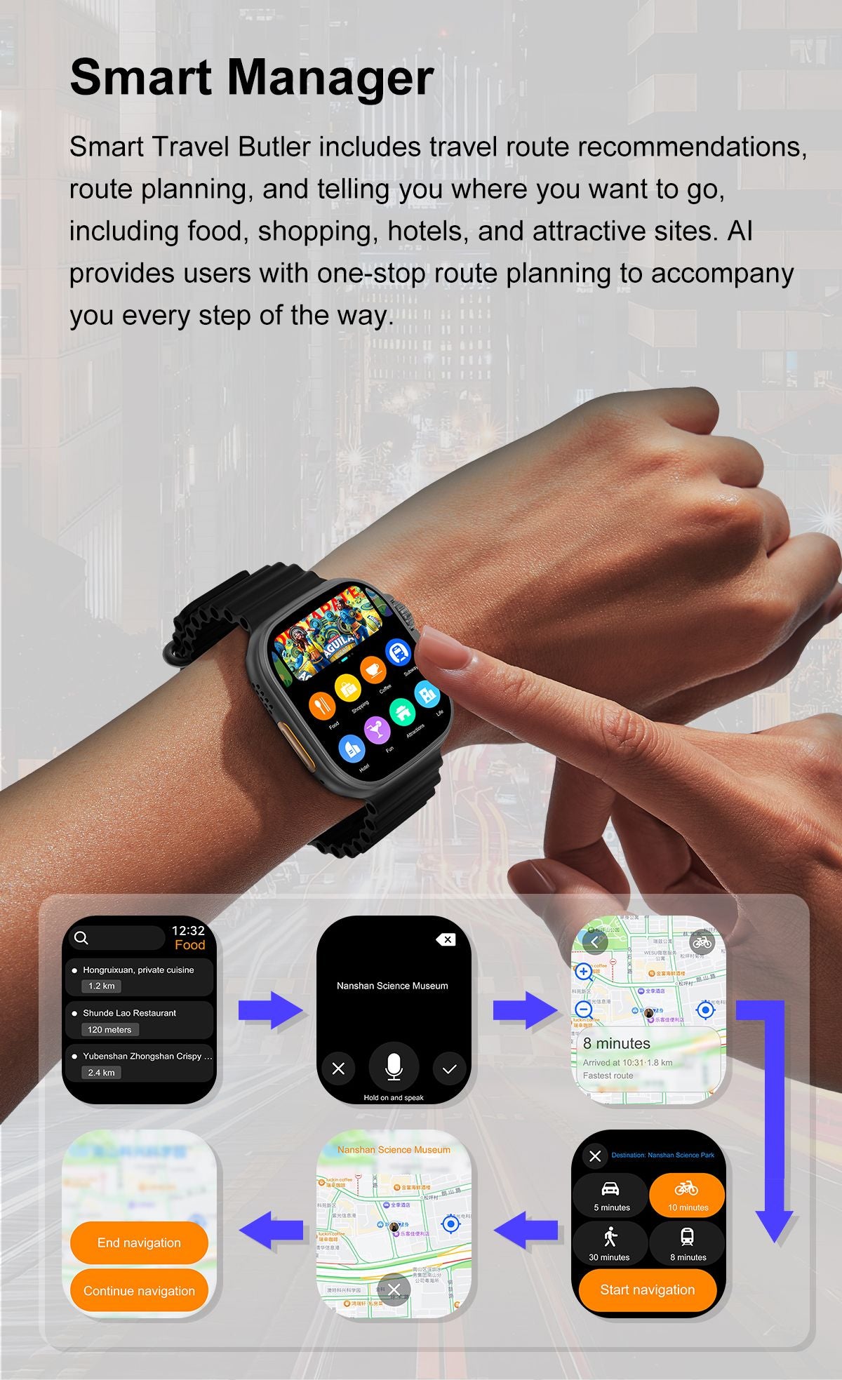 DT Ultra 4 Smart Watch - Orange