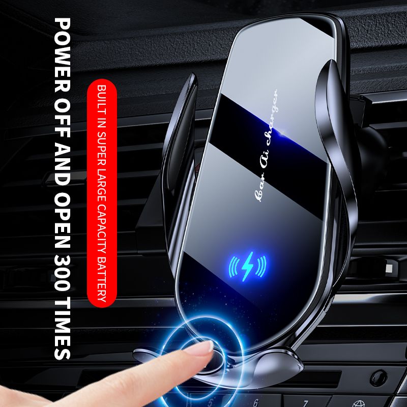 FJ22 Auto-Clamping Wireless Car Charger Mount - Pink