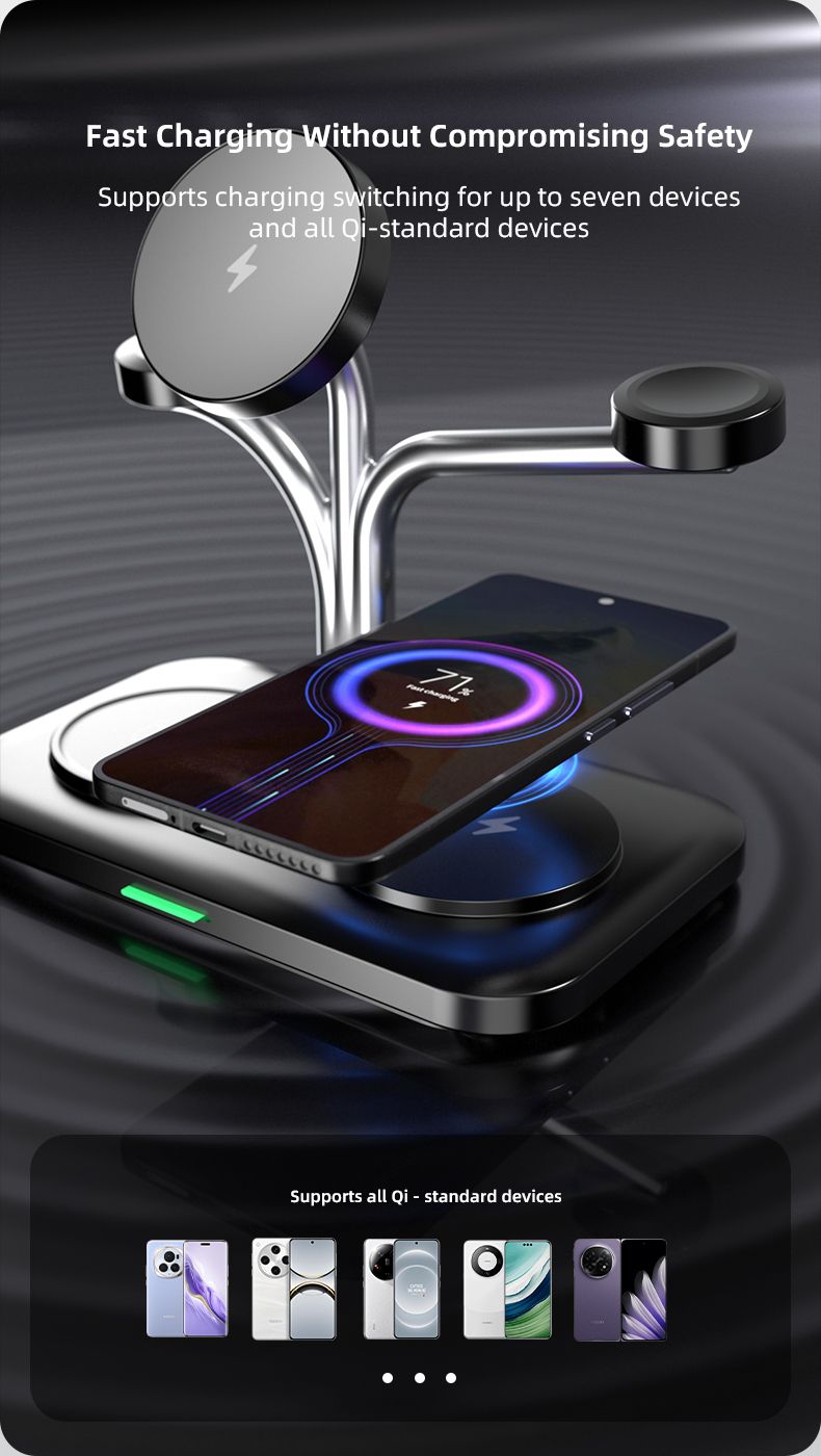 OC22 5-in-1 Wireless Charging Stand - Black