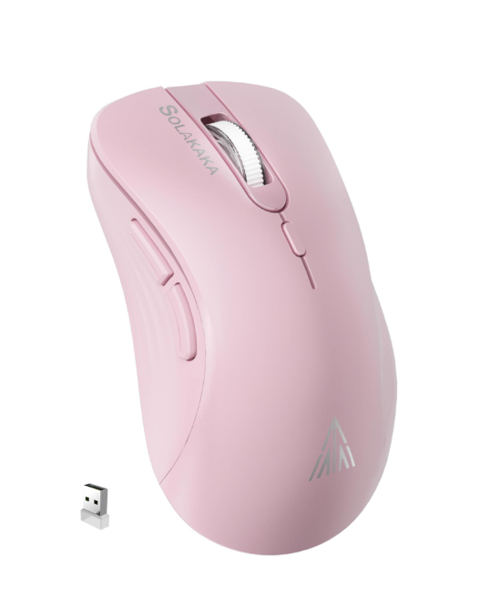 SM67 Dual-Mode Wireless Gaming Mouse - Pink