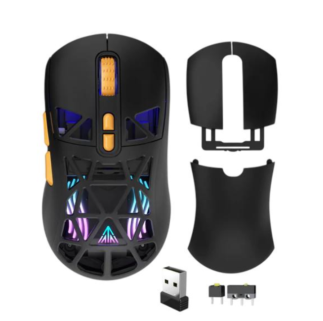 SM802 Tri-Mode Wireless Gaming Mouse - Black