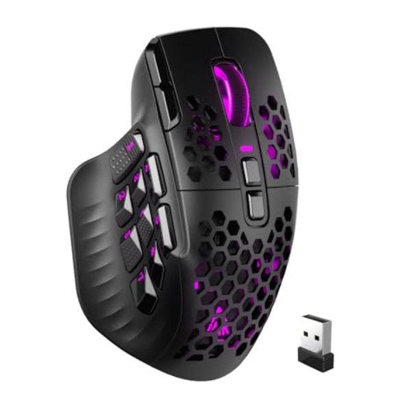 SM809 Pro Tri-Mode Wireless Gaming Mouse - Black