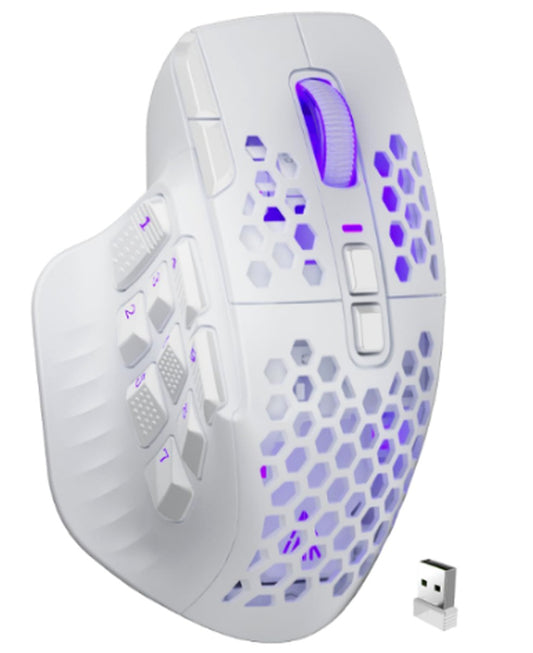 SM809 Pro Tri-Mode Wireless Gaming Mouse - White