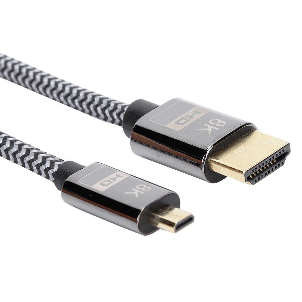 Micro Conversion HDMI to HDMI HD Video Braided Net Computer Connection Acce