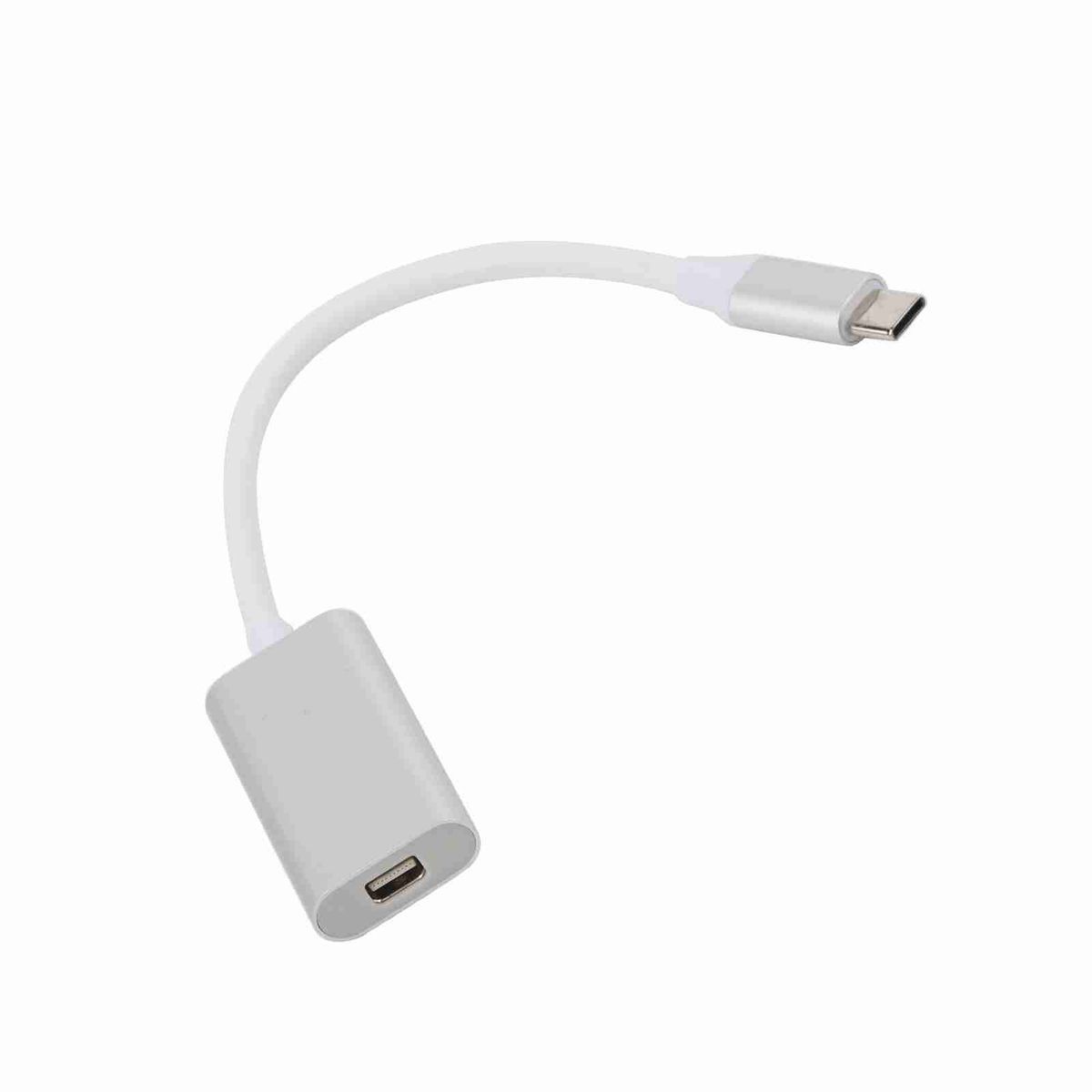 USB3.1 Typec To Mini DP Adapter USBC to Mini DP Adapter For Macbook Silver