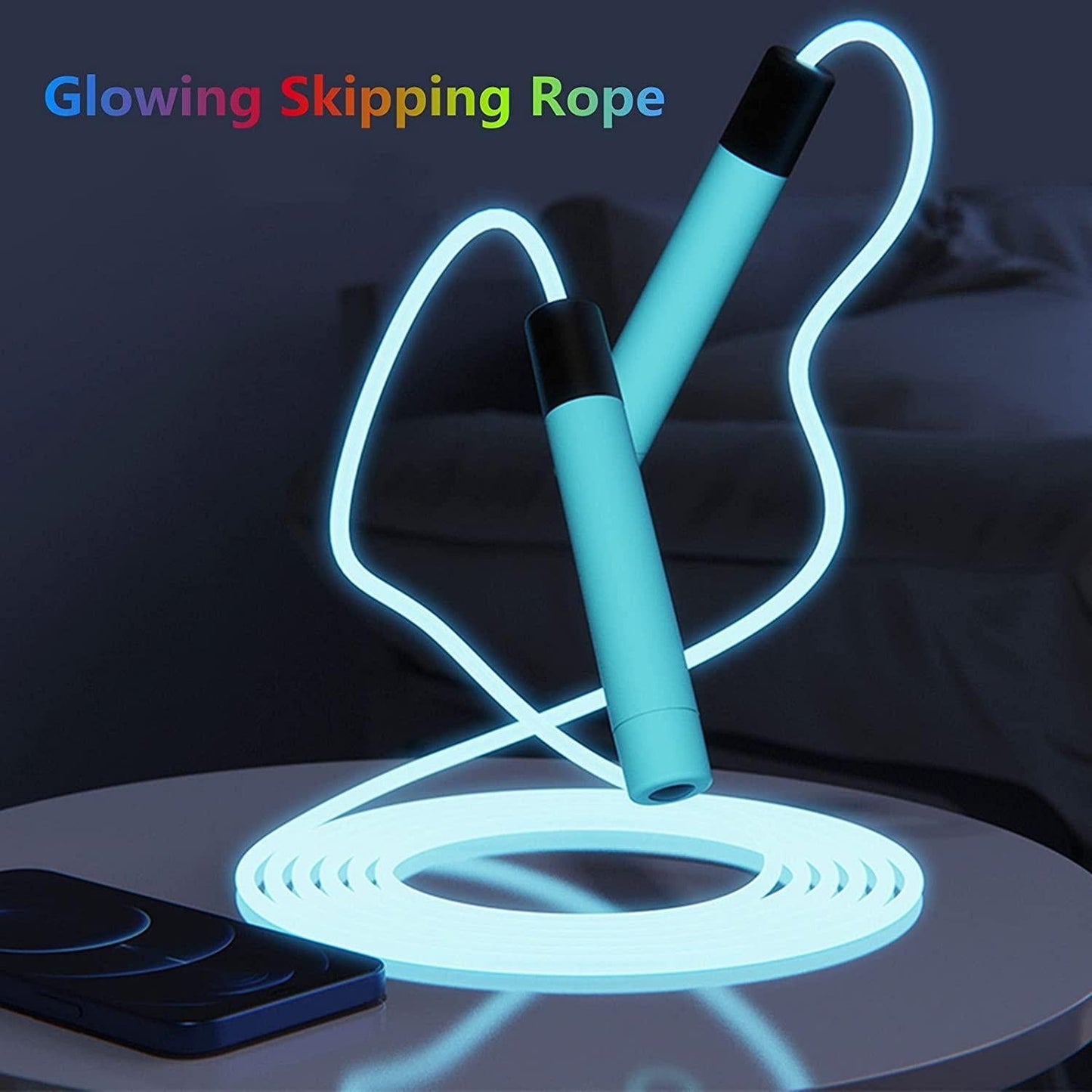 LED Skipping Rope 2.8m - Blue