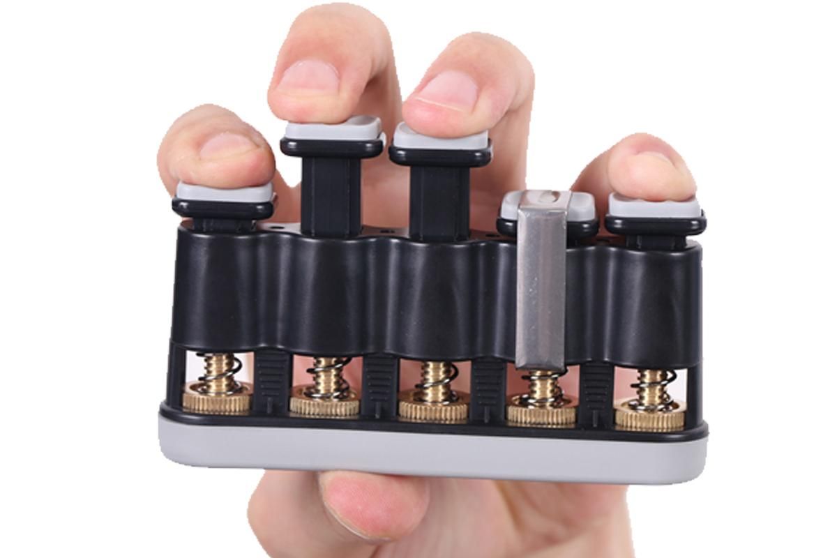 Finger Strength Trainer for Music & Grip - Grey