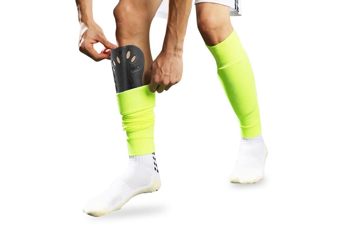 Breathable Soccer Shin Guards - Black