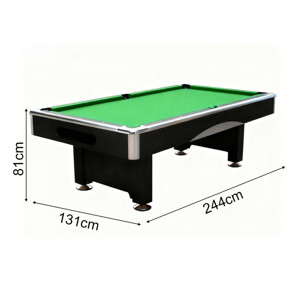 8ft Billiard Table with Accessories - Green