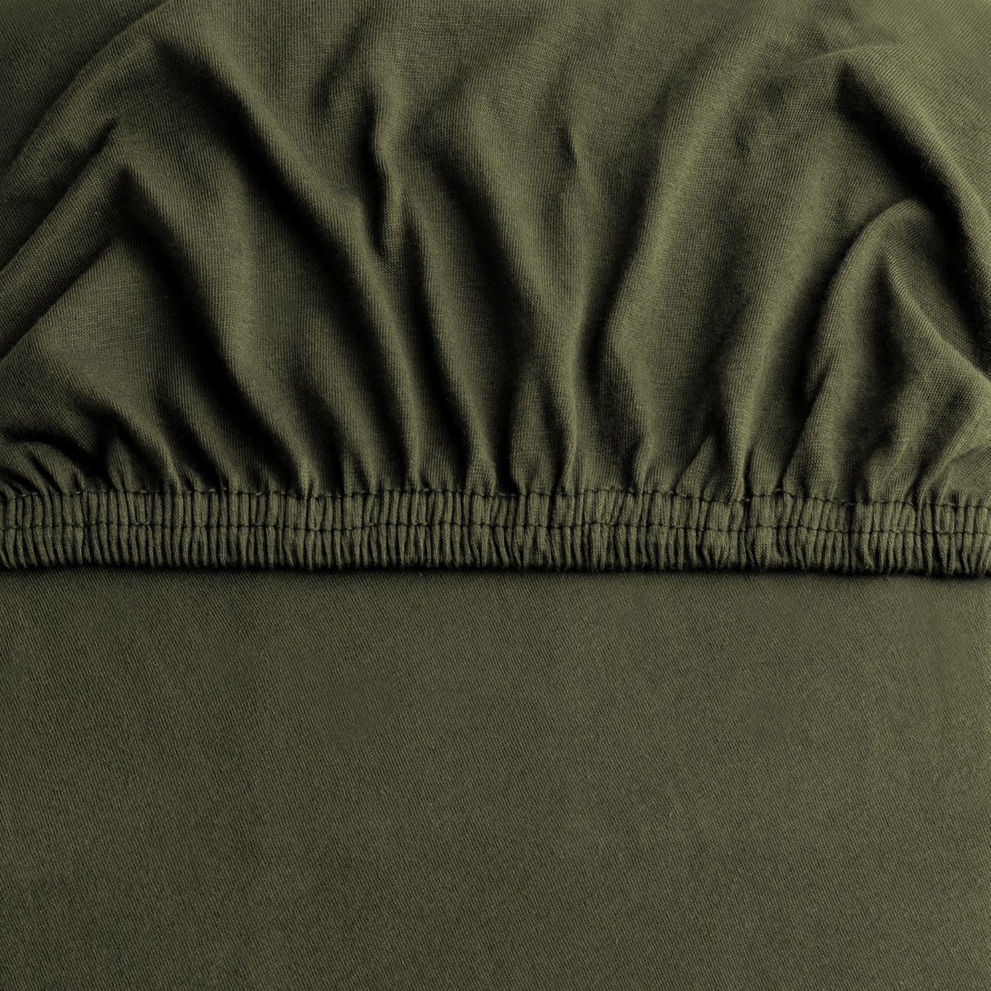 2 Piece Fitted Sheet Set - Olive Green Super King