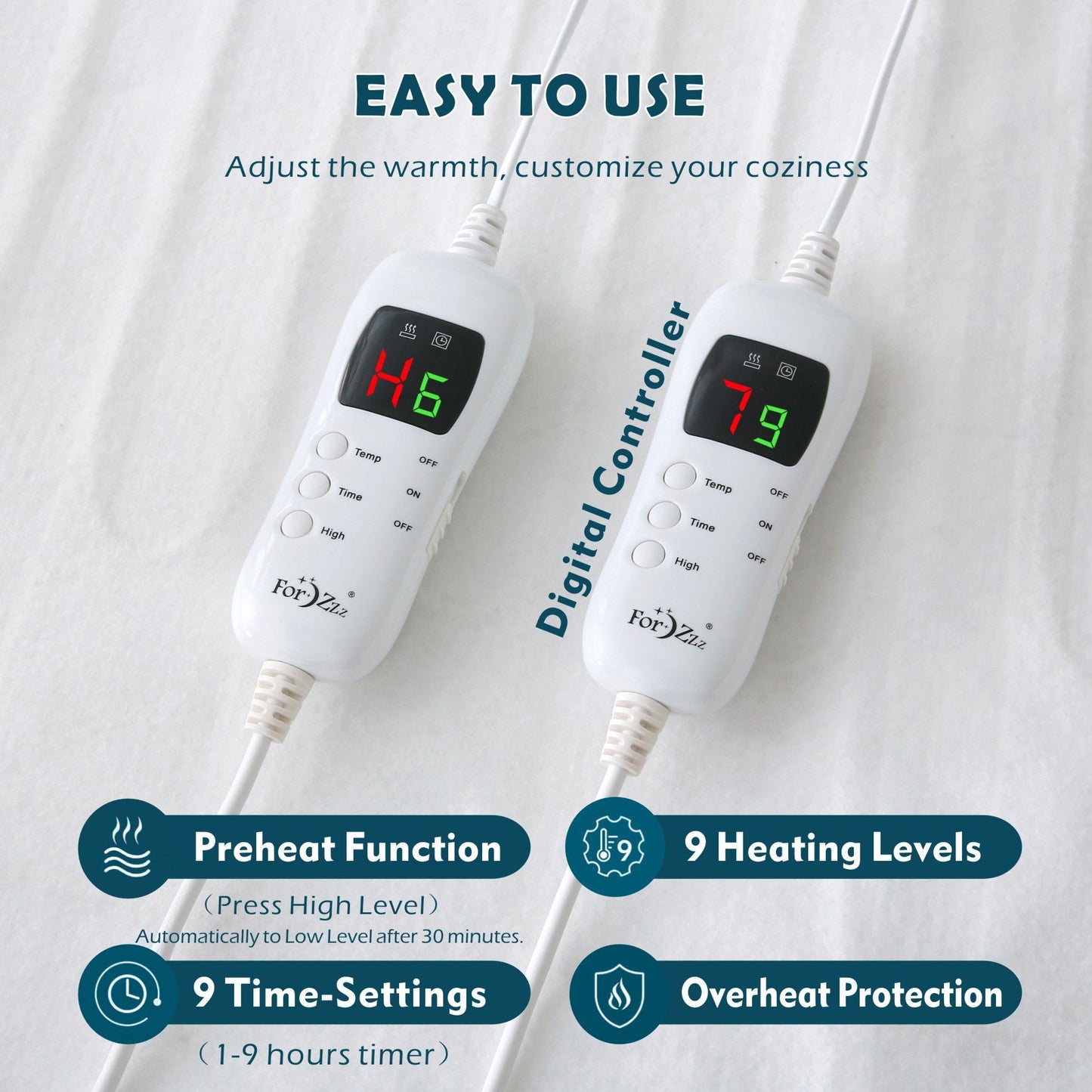 Electric Heated Mattress Pad - King Single