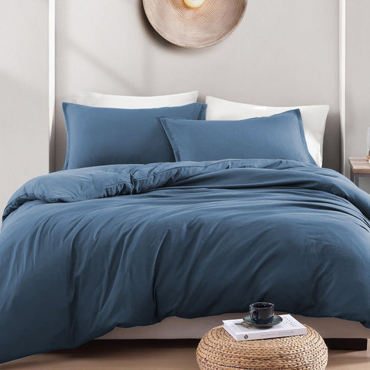 Microfibre Duvet Cover Set - Neutral - Super King
