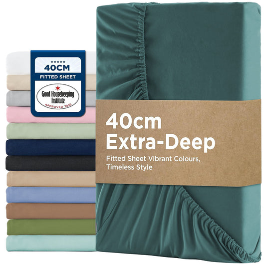 2000TC Fitted Sheet Set - blue - King