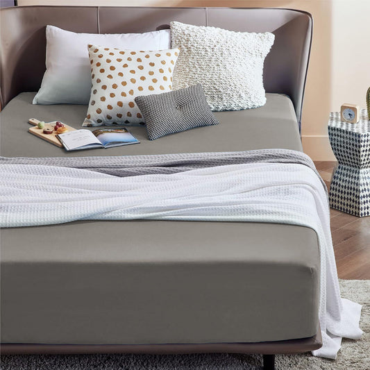 2000TC Fitted Sheet Set - grey - Super King