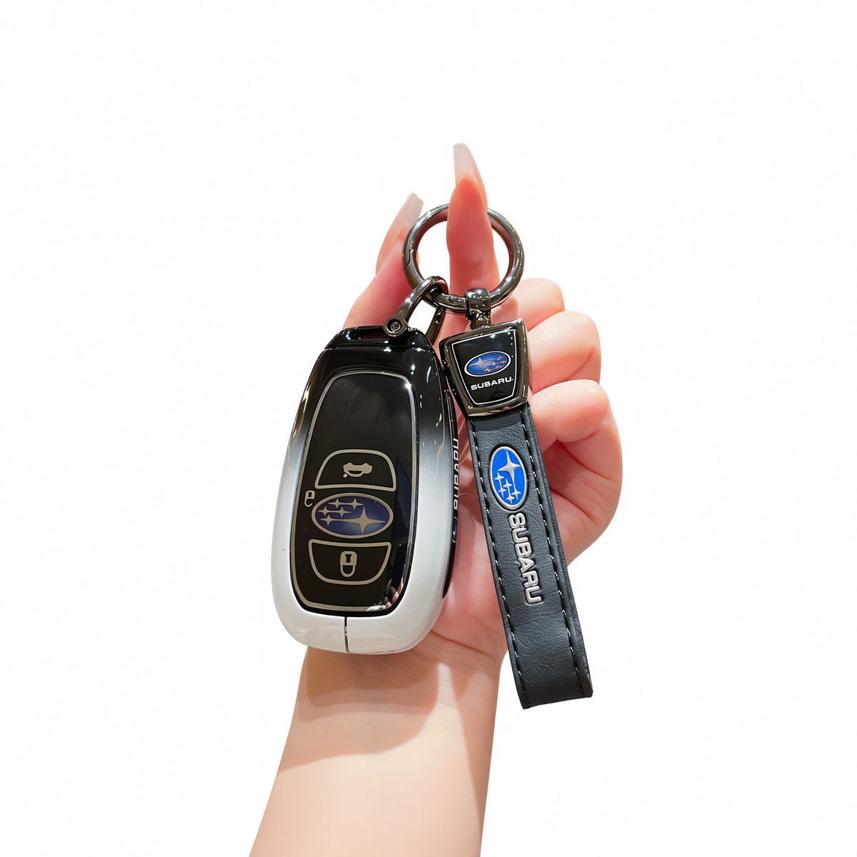 Subaru Key Cover - Gradient Black & White