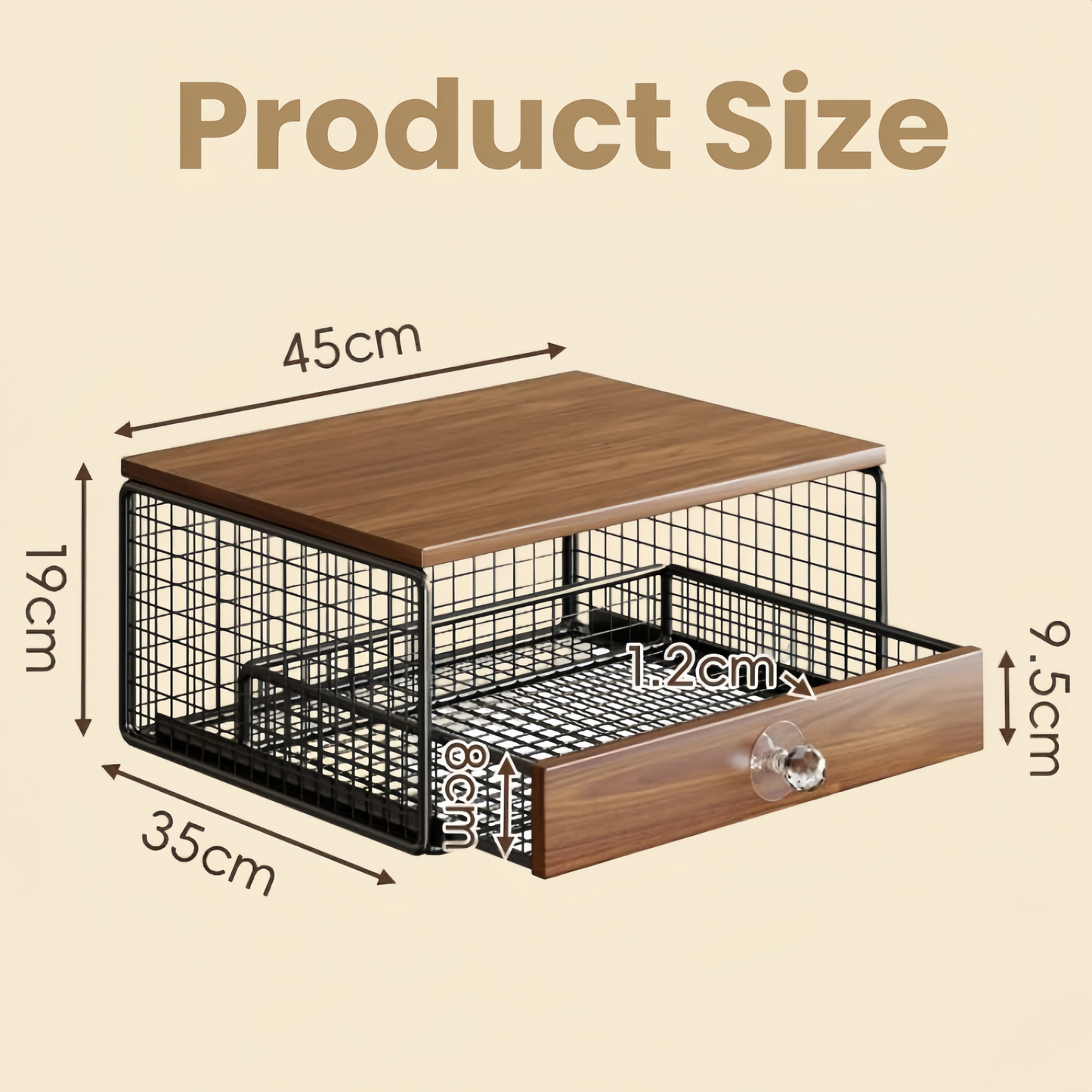 Coffee Machine Stand with Capsule Storage