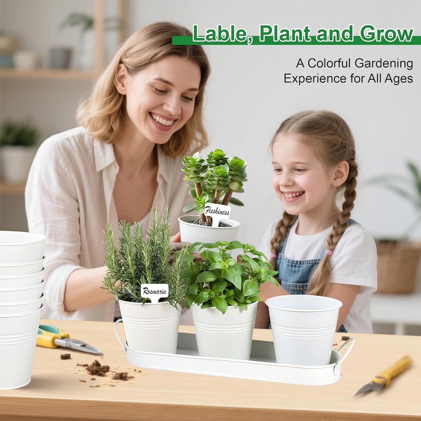 Indoor Herb Planter Kit - White