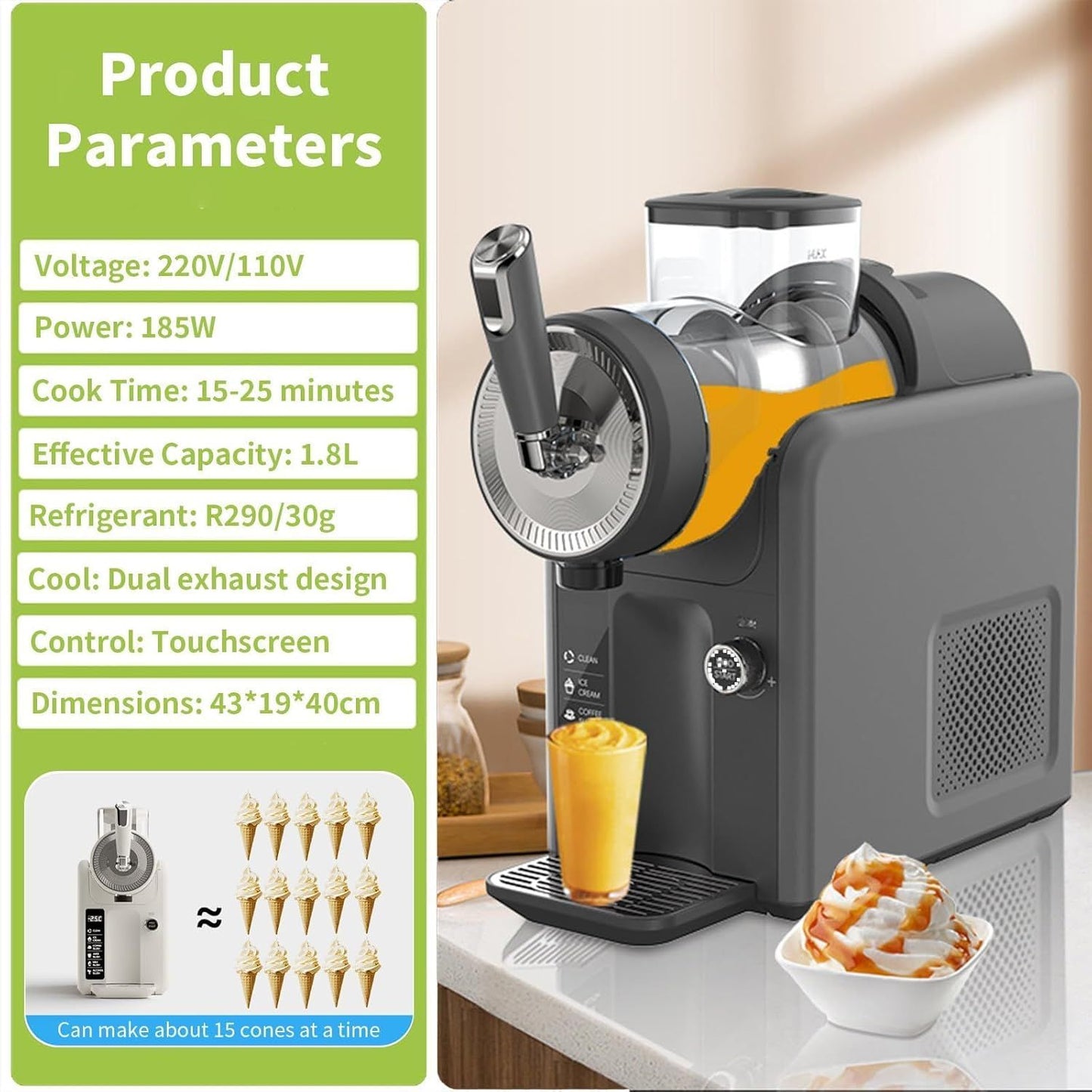 1.8L Frozen Drink & Slushie Maker