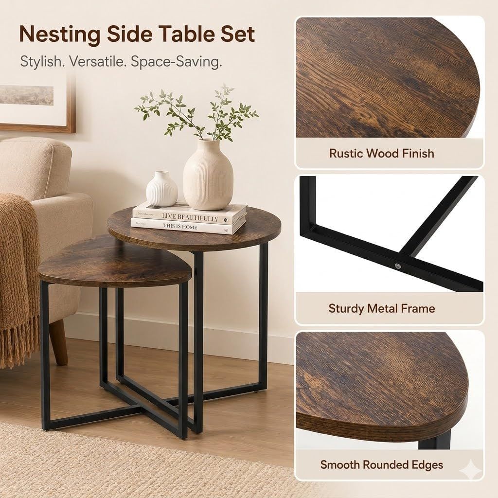 Nesting Side Tables Set of 2