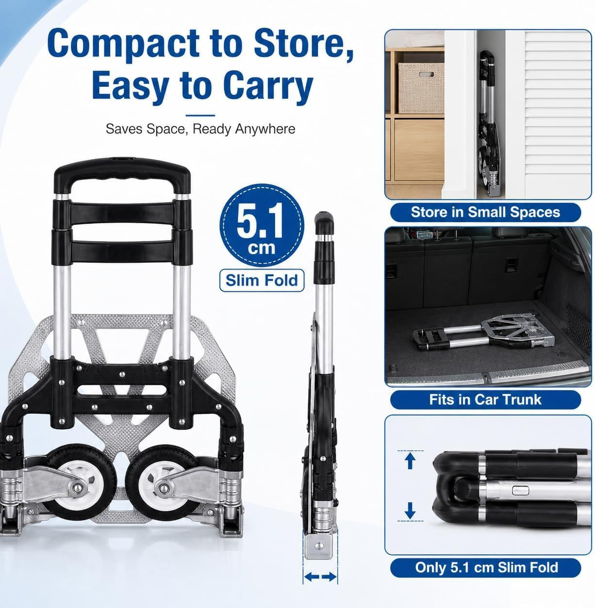 Folding Hand Truck with Telescopic Handle