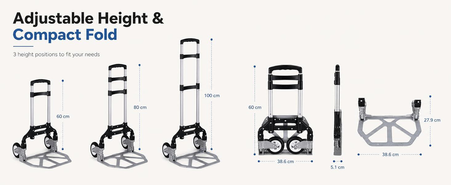 Folding Hand Truck with Telescopic Handle