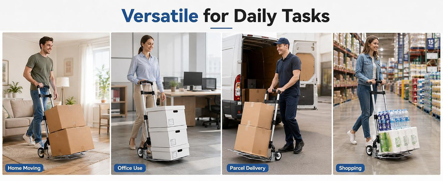 Folding Hand Truck with Telescopic Handle