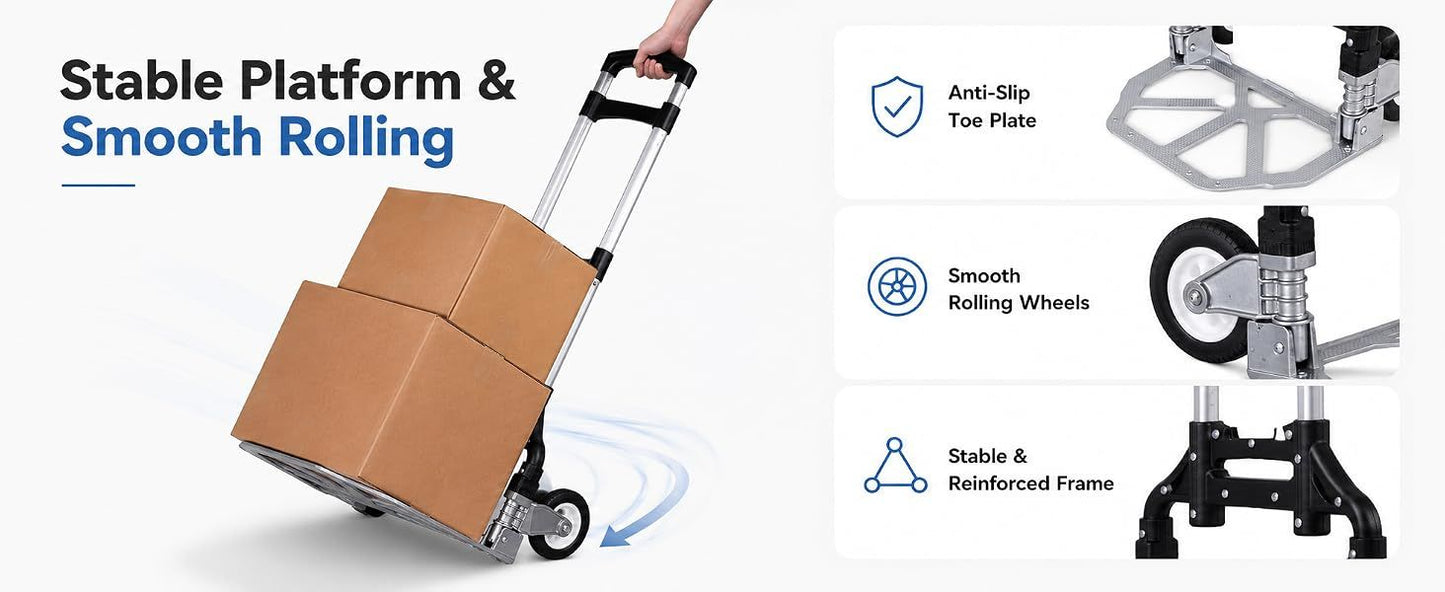 Folding Hand Truck with Telescopic Handle