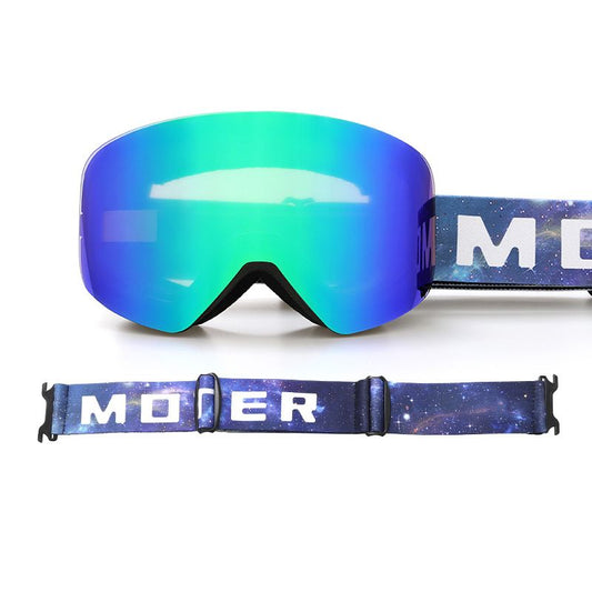Magnetic Ski Goggles - green