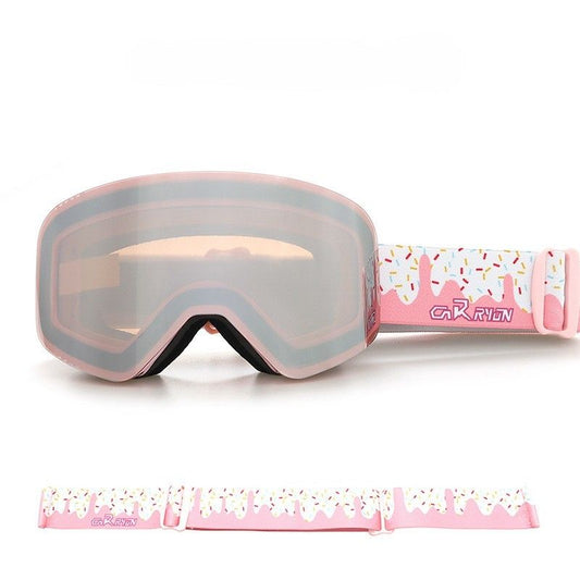 Kids Ski Goggles - pink