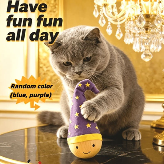 Wobble Cat Toy - No Feather Purple
