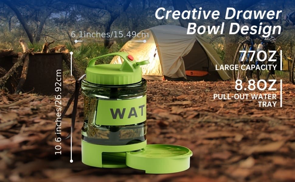 Portable Pet Water Bottle - Green