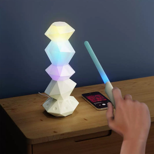 Magic Crystal RGB Bluetooth Speaker Lamp - white