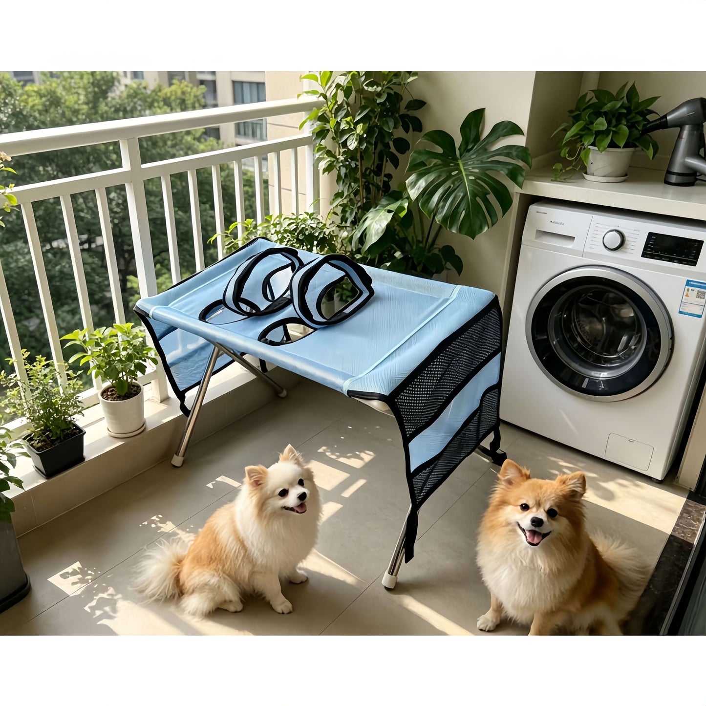 Foldable Pet Grooming Table - Black