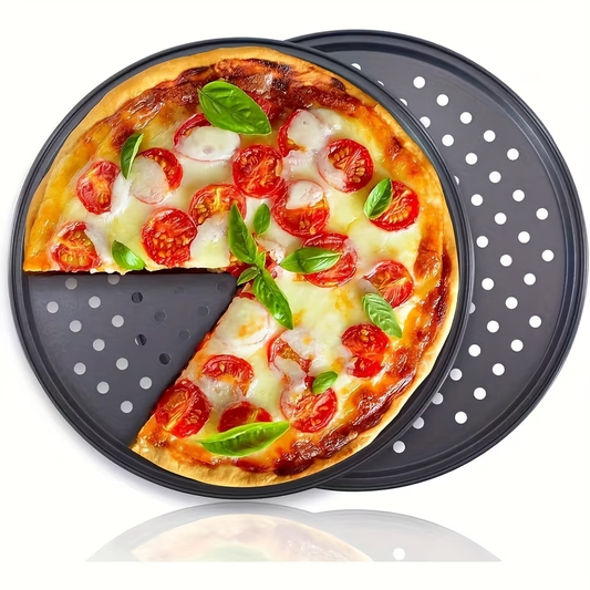 Non-Stick Pizza Baking Pans 2 Pack