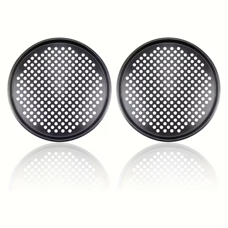 Non-Stick Pizza Baking Pans 2 Pack