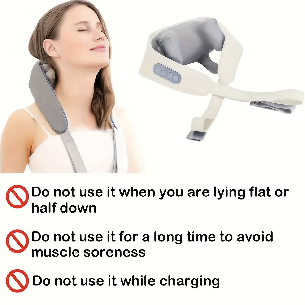 Portable Body Massager - Grey Beige