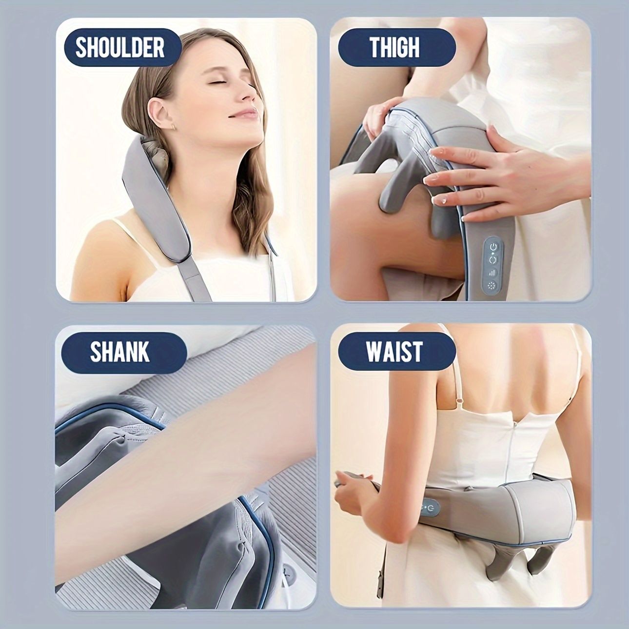 Portable Body Massager - Grey Beige